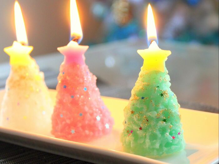100均 で５ステップ！簡単☆クリスマスアロマキャンドルの作り方♪