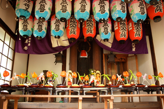 夕凪の里 手作り化粧地地蔵盆 京都宮津社会福祉法人よつば会