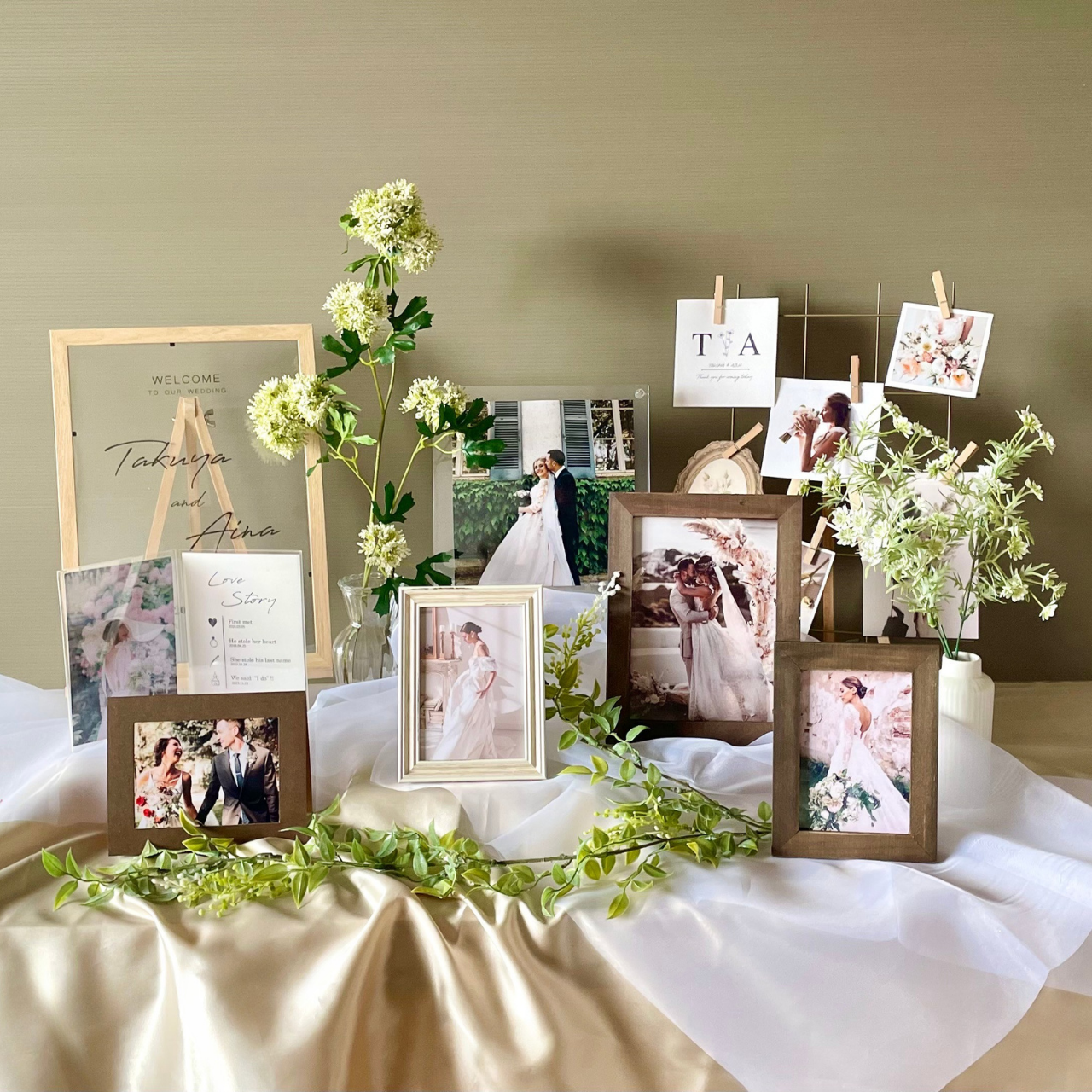 ウェルカムスペース まとめ売り 結婚式 装飾 セット 二次会 結婚式ウェルカムボード フォトブース 受付セット 二次会景品 インスタフレーム ウェルカムボードプチギフト ウェディング ブライダル ゲスト参加型 棒付キャンディー 32個セット 結婚式 名前入り 飴 ギフト 棒