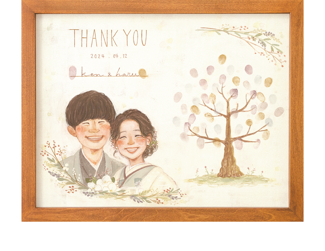 金婚式 結婚50周年 の似顔絵プレゼントを制作します - オレンジスマイル