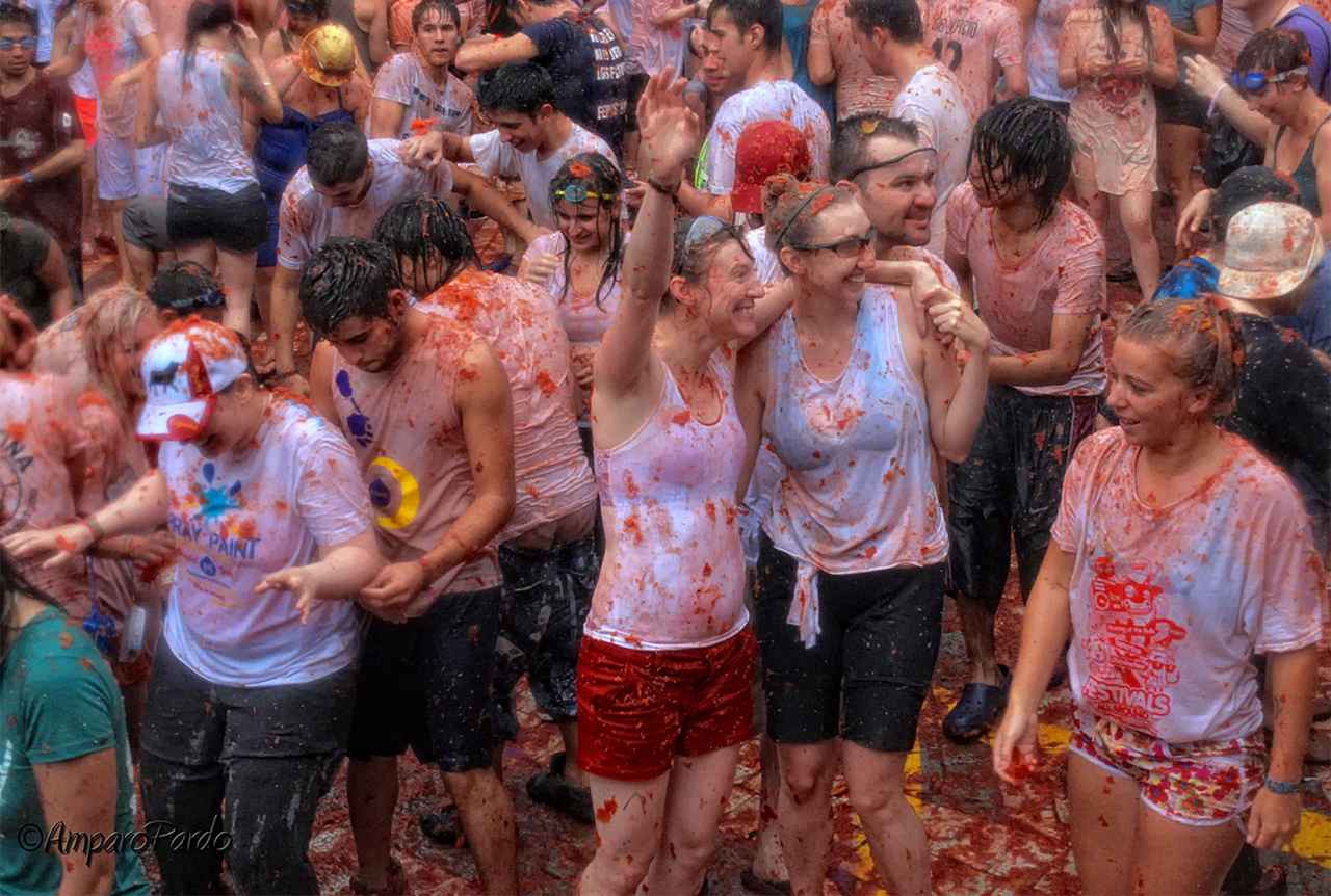 ブニョールのトマト祭り トマティーナ13960135 の写真素材 - アフロ