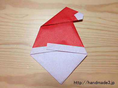 折り紙 サンタクロースの折り方保育士を応援する情報サイト 保育と暮らしをすこやかに ほいくらし