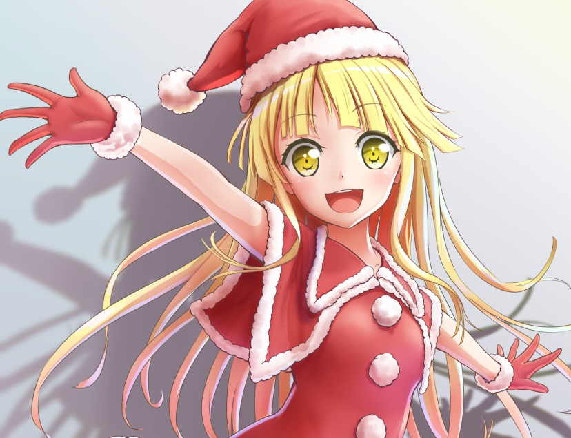 サンタ服の女の子無料イラスト素材素材ラボ