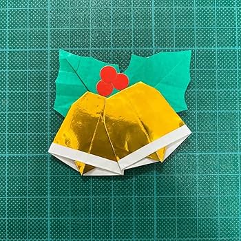 リースの飾りに！折り紙で簡単！クリスマスベルの作り方！ガムシャラナ子育て
