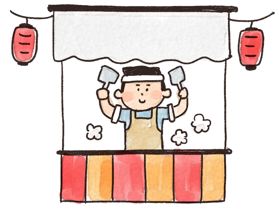 夏祭りの屋台のイラスト - ONWAイラスト