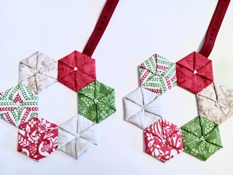 パッチワークで作るクリスマスオーナメント 型紙不要nunocoto fabric