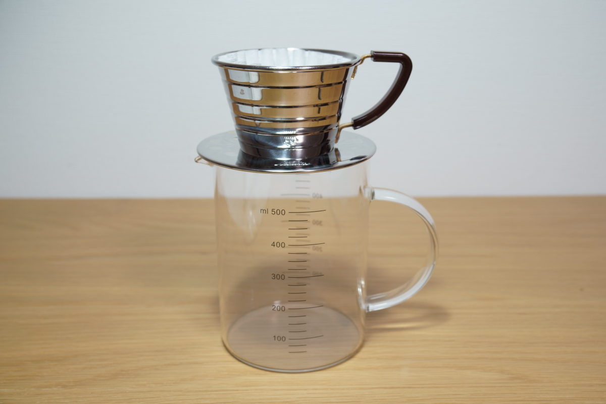 ダイソーのフレンチプレス使ってみたmoogtown