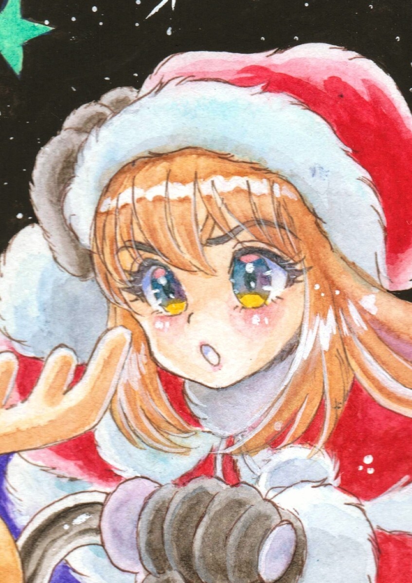クリスマスフリーアイコン＊9 ふわふわロングヘアの女の子とうさぎmomochyのおうちイラストレーターももちーのWebサイト