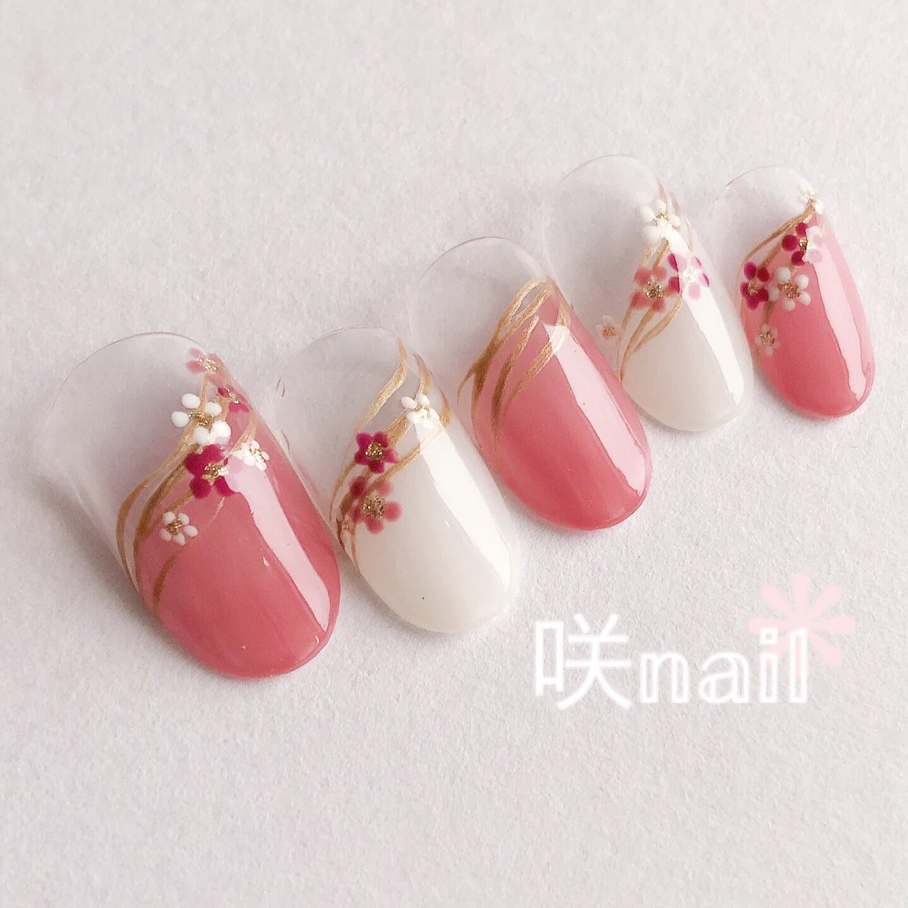 シンプルお正月ネイル ○´ω｀○谷中 着物てらこや