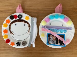 紙皿工作で花を作ろう！折り紙も使った立体的な花束を幼児と簡単工作！ココシレル