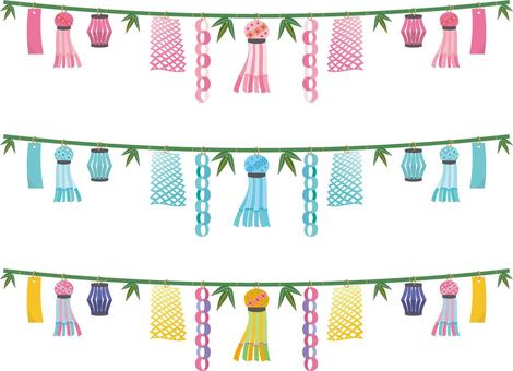 スイカのガーランド素材〜夏休みのパーティー、イベントの演出に！Happy Birthday Project ハピバ