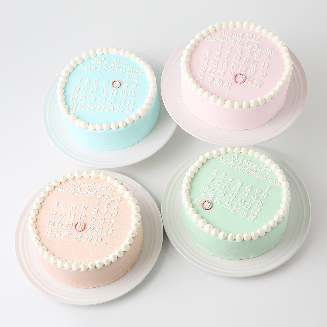 好きなカラーでカスタマイズ！カレンダーセンイルケーキ type：A 5号memorable