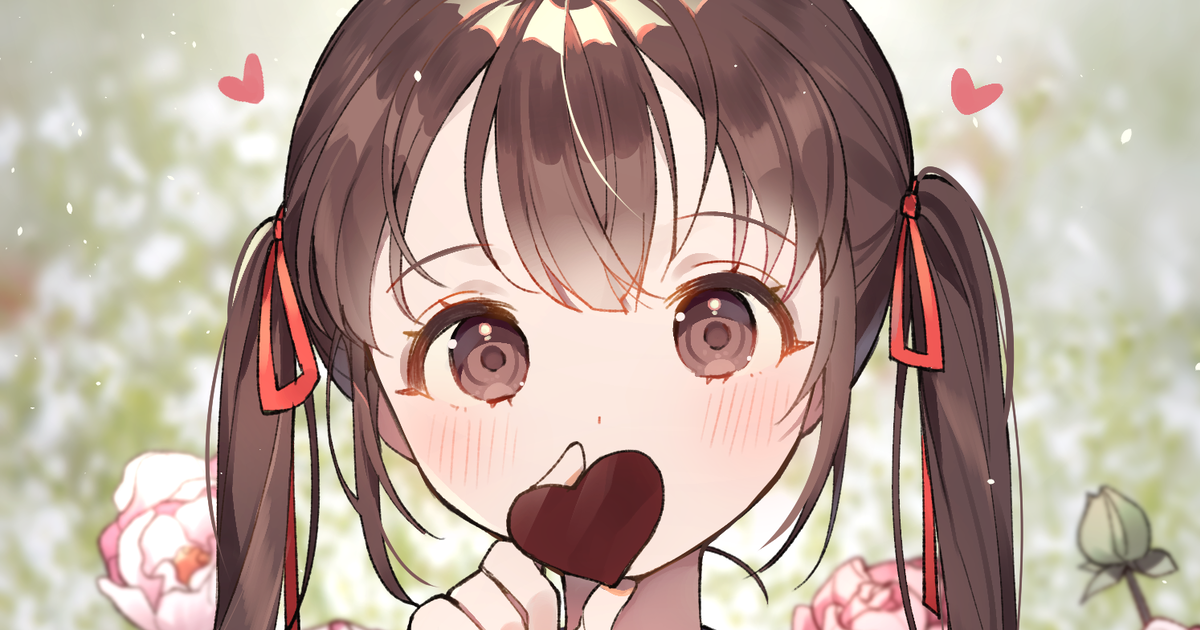 バレンタインデー女の子のイラスト無料イラスト素材素材ラボ