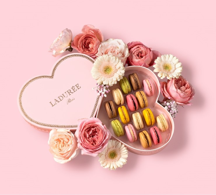 バレンタインいちごみるくマカロンのラッピングラッピングcotta＊コッタ