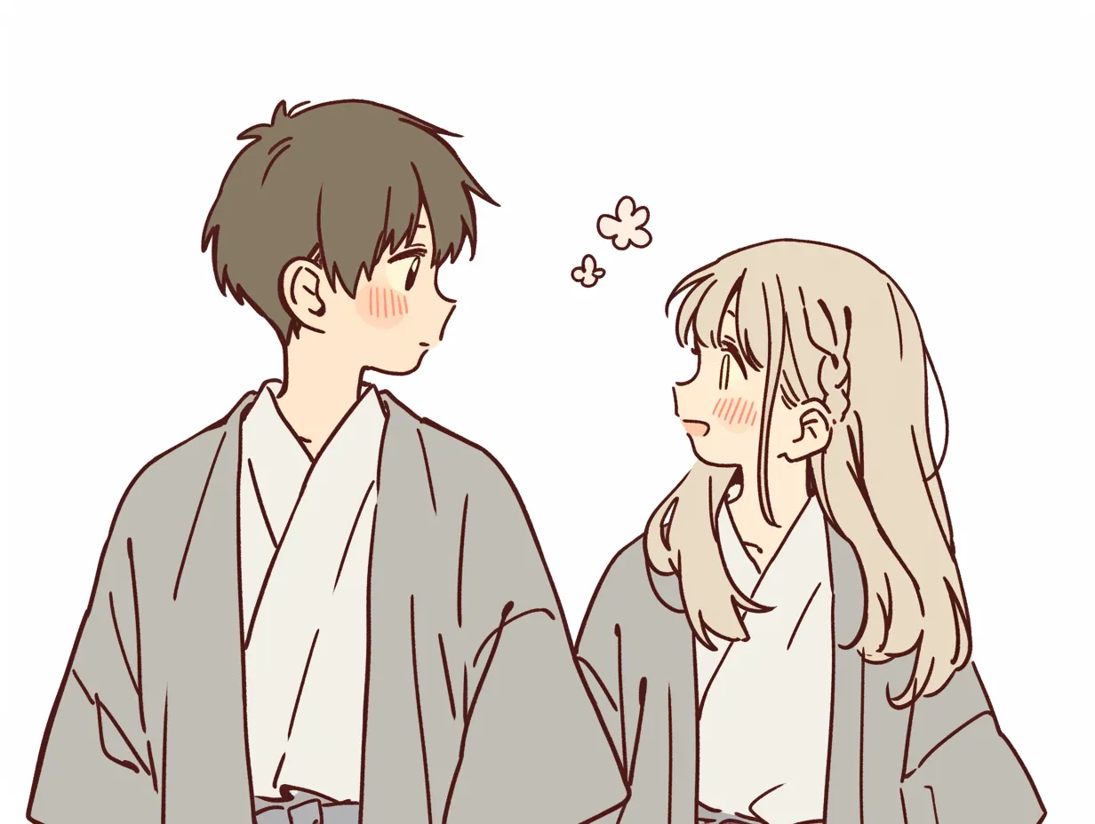 浴衣デートのカップル イラスト素材6841626- フォトライブラリ