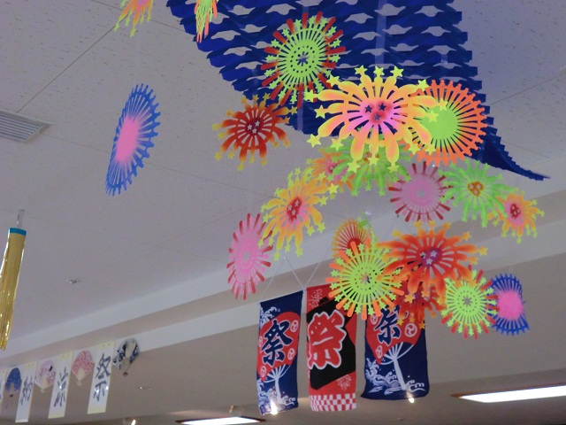 Amazon.co.jp: 壁面飾り 夏 盆踊り 夏祭り ゆかた 花火 太鼓 やぐら 老人施設 保育施設 : おもちゃ