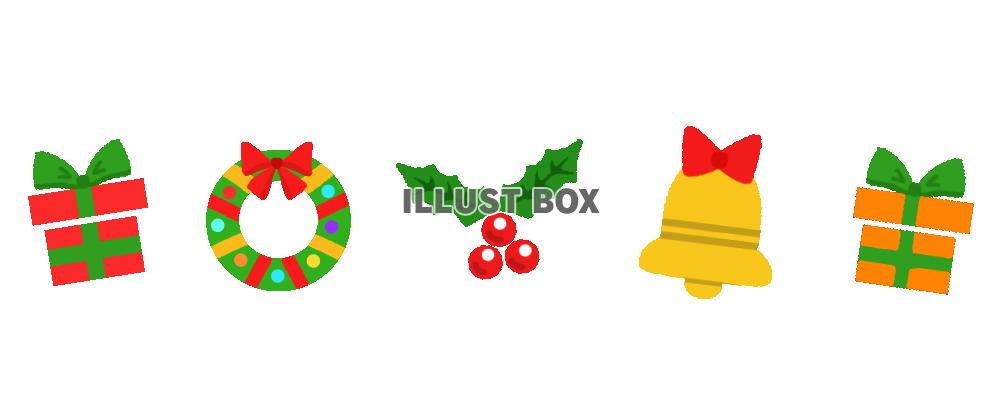 クリスマスブーツ・冬のライン・線イラストイラスト無料・かわいいテンプレート