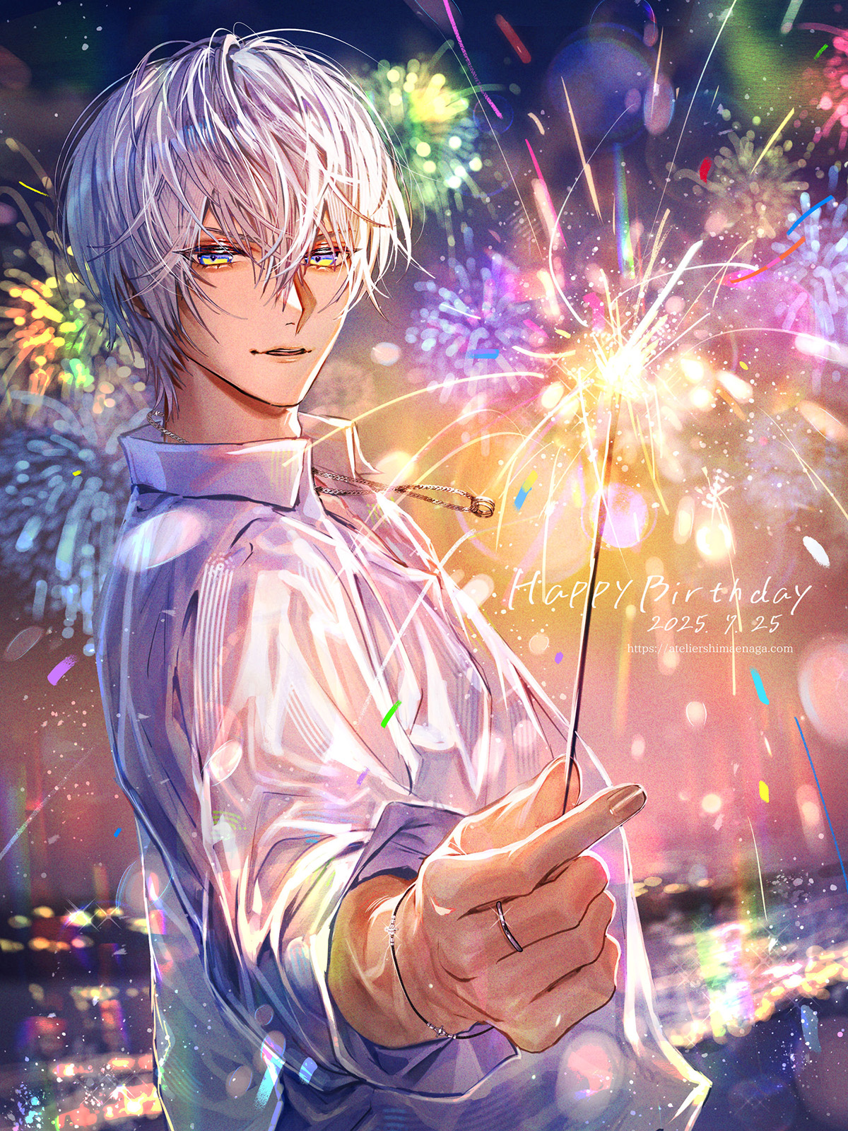 bikku PORTFOLIO - にじさんじ 成瀬鳴さま誕生日イラスト