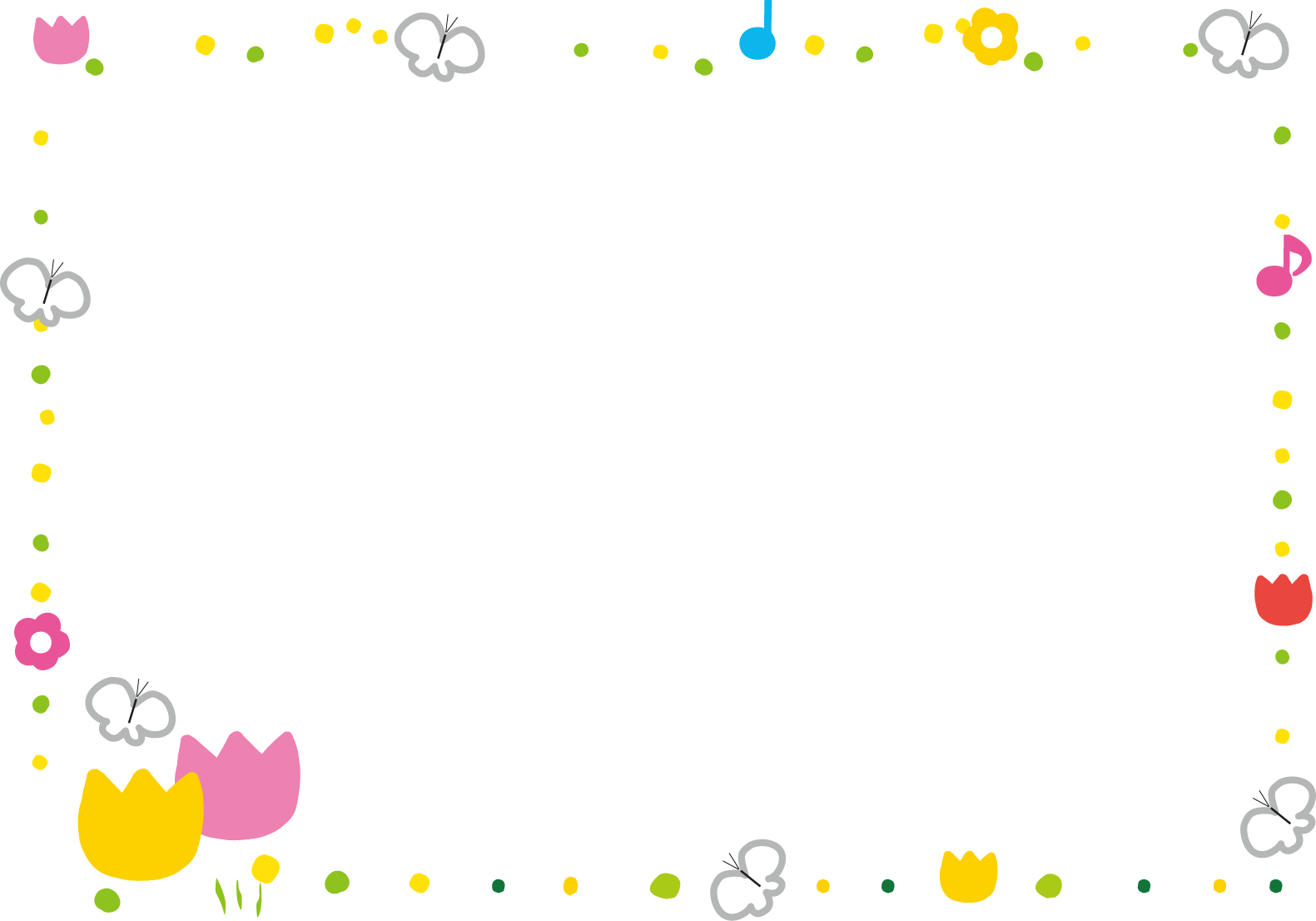 春無料イラスト かわいいフリー素材集 フレームぽけっと - Part 4