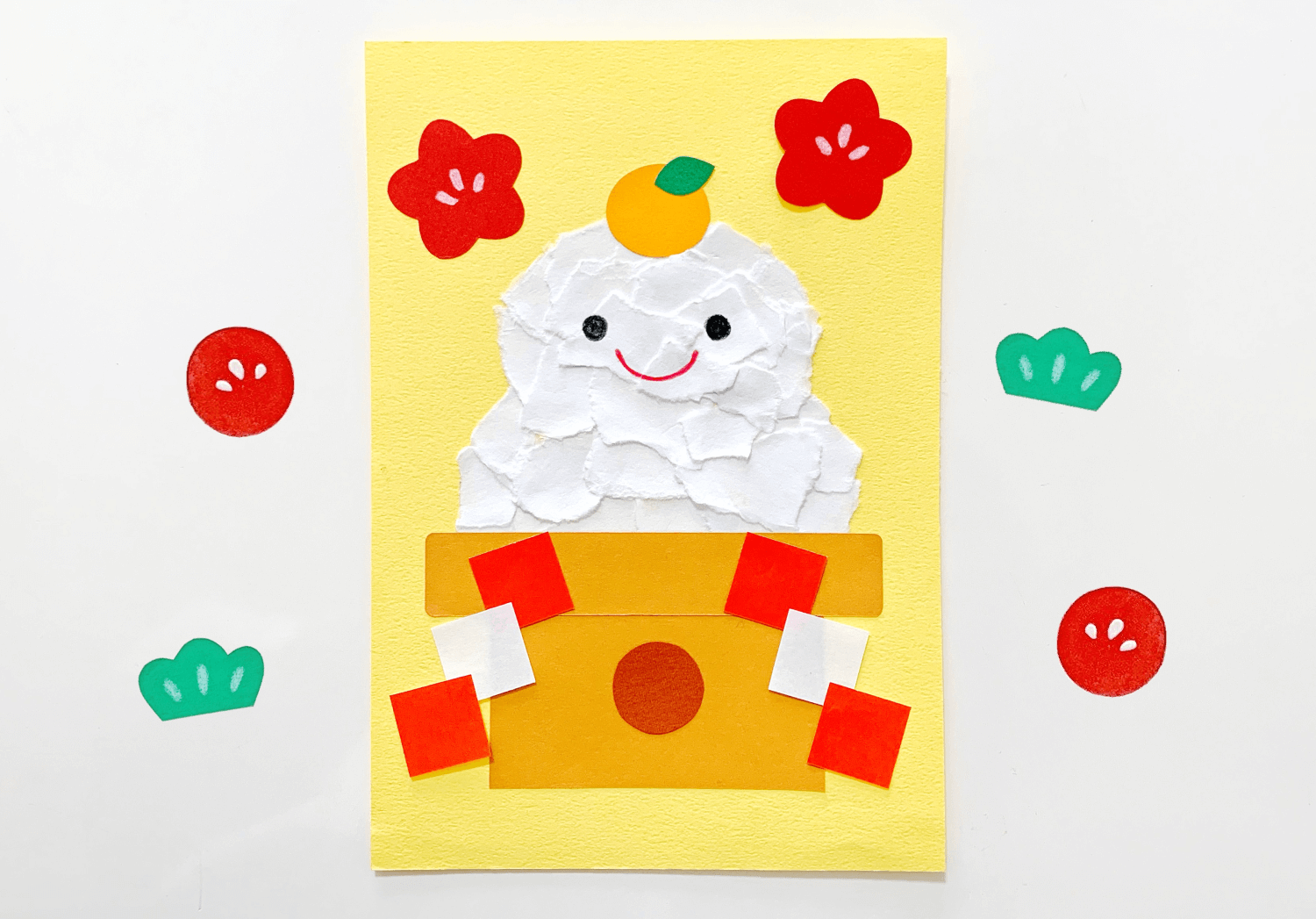 制作 簡単に出来るお正月制作 保育園 幼稚園