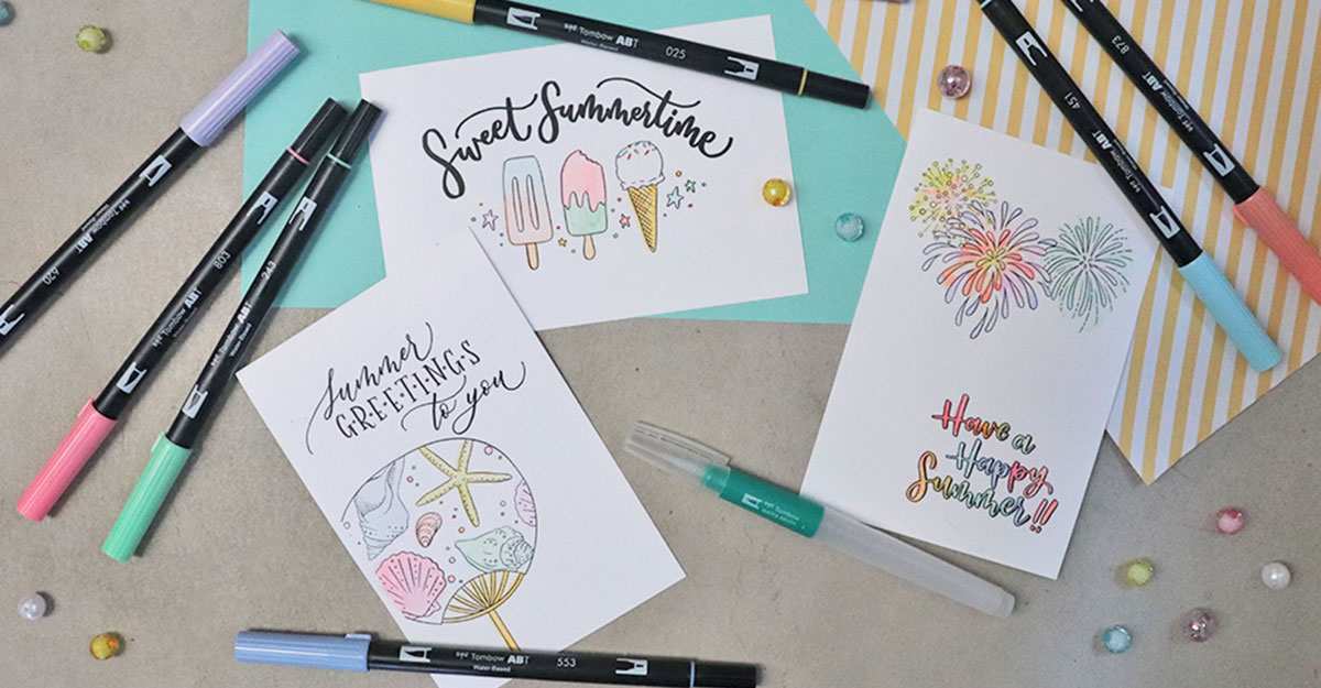 夏の絵はがきを簡単手作り！暑中見舞いのおすすめアイデアをご紹介part3暮らしに役立つ情報局