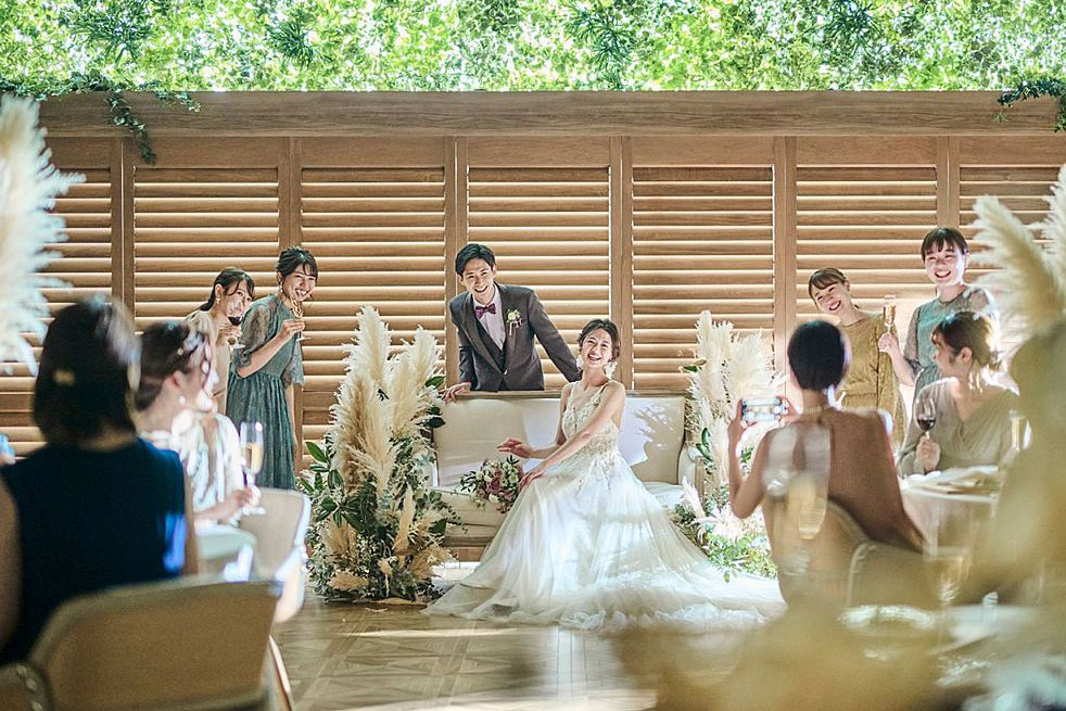 ウェディング装花 高砂 装飾 メインテーブル レストラン