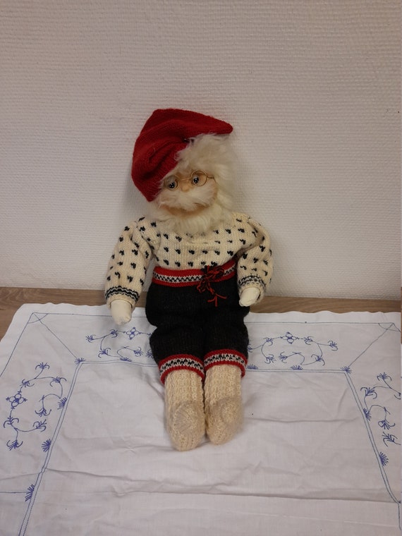 アルネ・ハスレのノームまたはサンタの家族、ノルウェーのカップル人形ヴィンテージクリスマスノルウェーで作られた民俗手作りニッセトロールエルフトムテ妻ミス古い- Etsy 日本