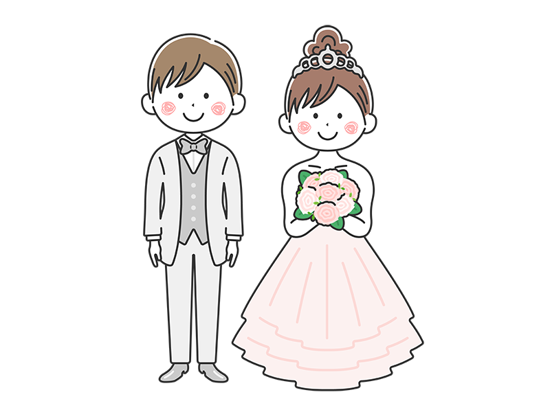 結婚式のイラストセット 線画 イラスト素材6449377- フォトライブラリ