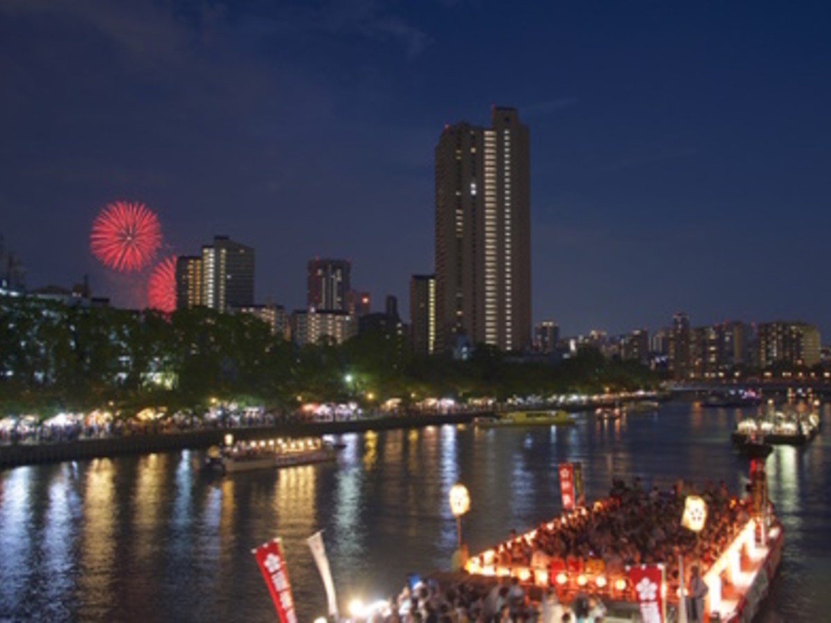 7月25日 木 お一人様￥19,800- 天神祭奉納花火大会 観覧席から鑑賞プラン お弁当＋お茶付 プラン株式会社フォーティーズのプレスリリース