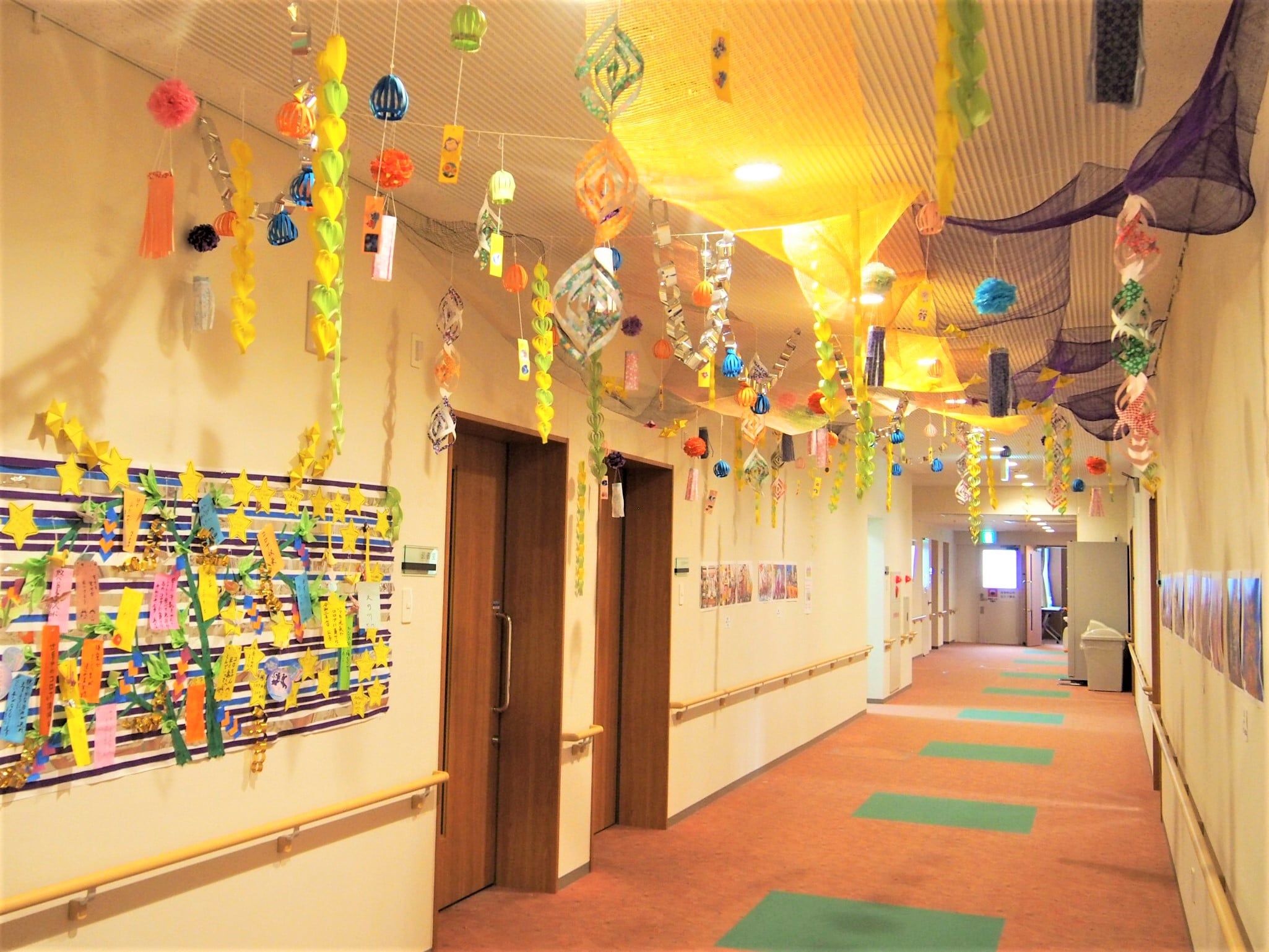 壁 天井 七夕飾りのおしゃれなアレンジ・飾り方のインテリア実例RoomClip ルームクリップ