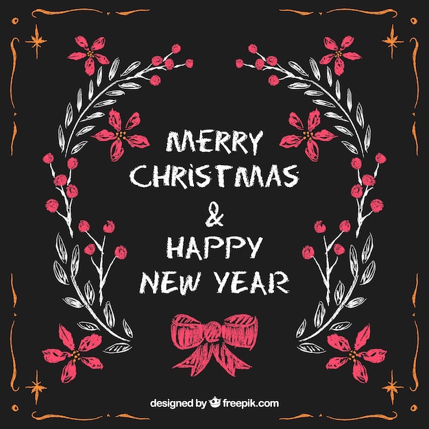 クリスマス黒板イラスト 透過png：イラスト無料