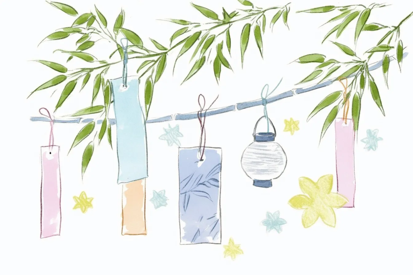 七夕のイラスト素材無料素材ならフリービーAC