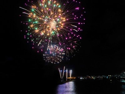 沖縄北谷 アメリカンビレッジの花火 毎週土曜日20時から3分の打ち上げ- Toshiの悪あがき シーズン1