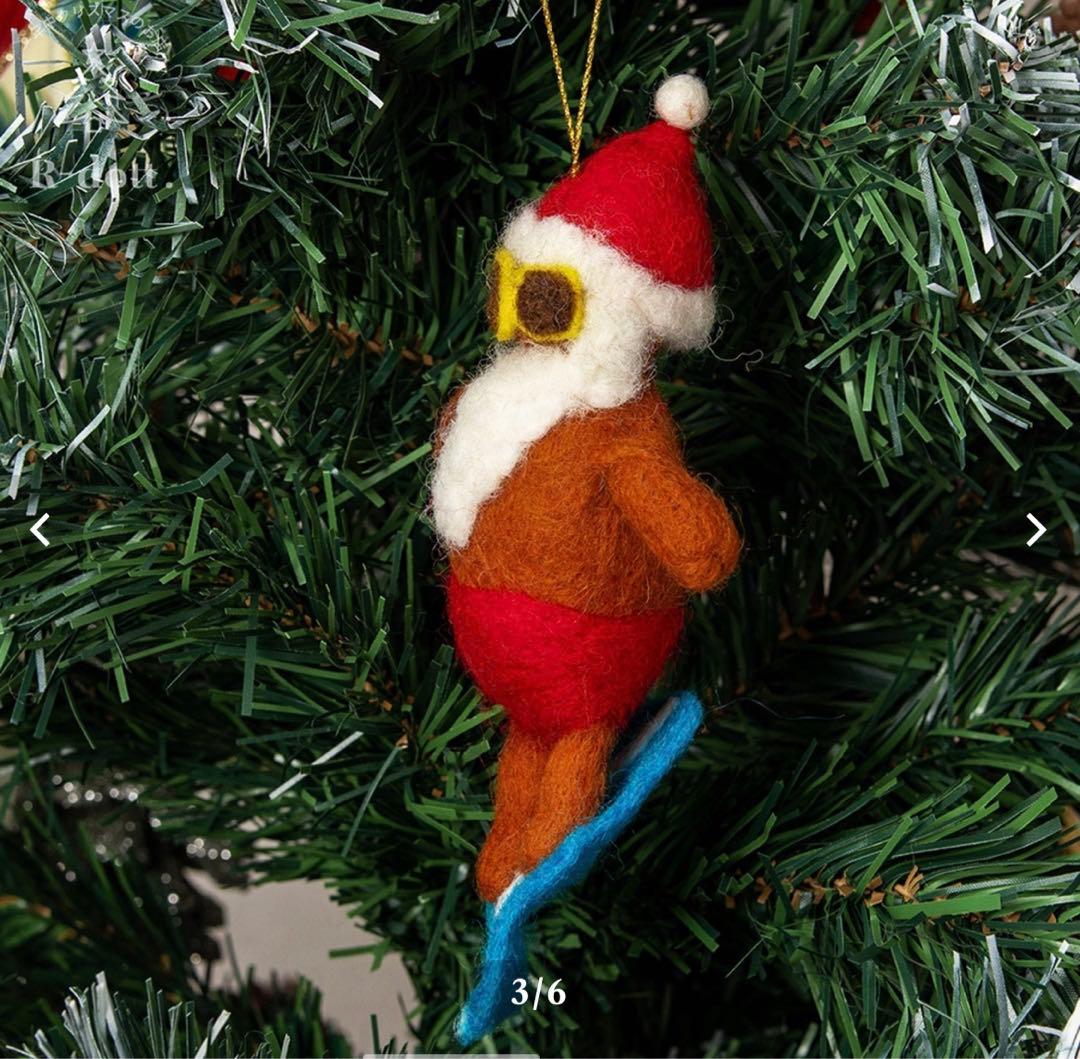 サーフィン ハワイアンサンタオーナメント am-4HCP7626-SURFING一年中クリスマスのお店R-dott. アールドット