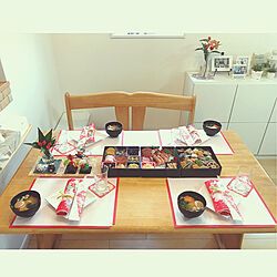 ほぼ１００均・お正月に使える和のおもてなしテーブルコーディネート。ふつうの猫です