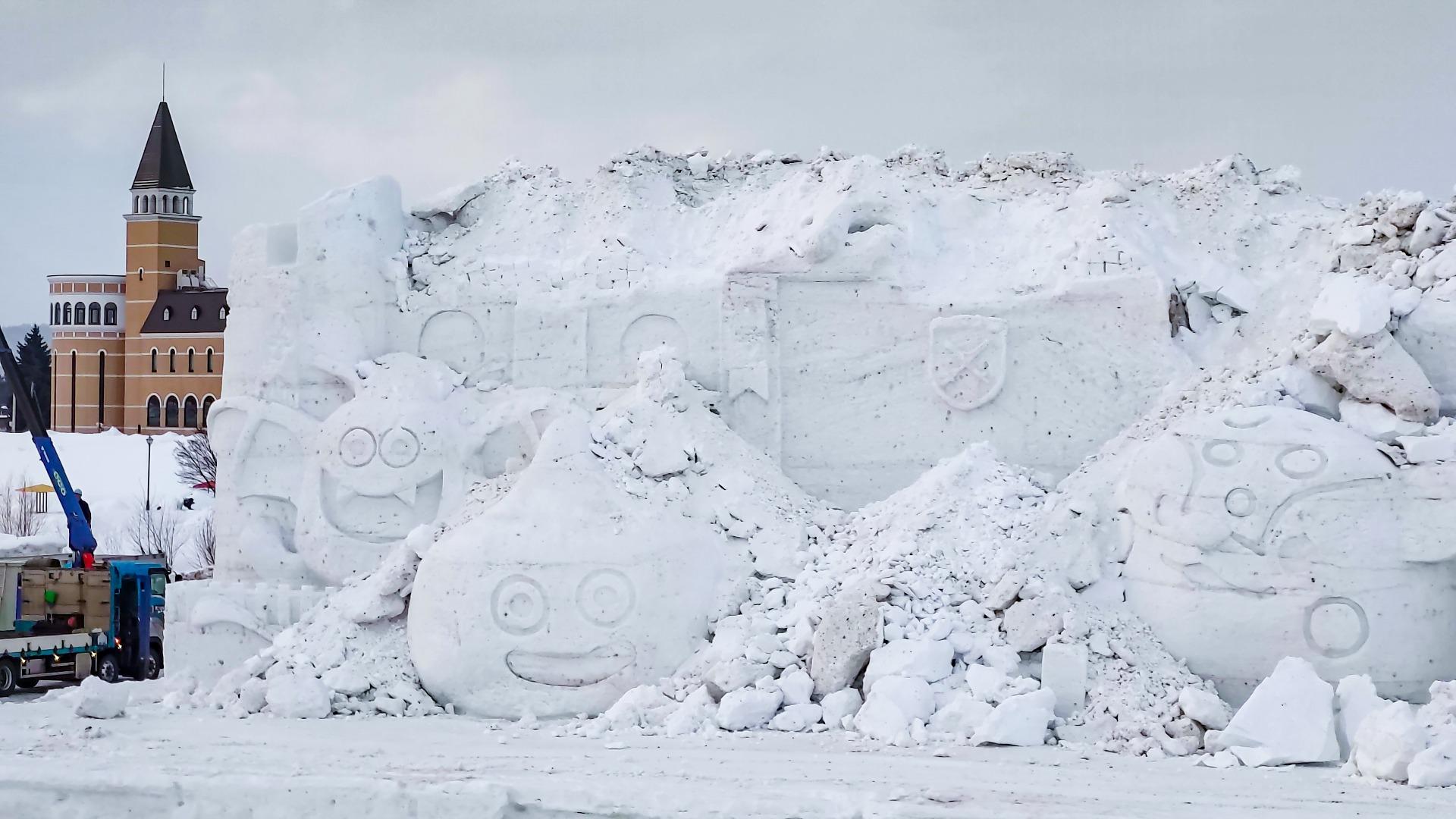 旭川市 祭りのあと。旭川冬まつり閉幕の翌日2 13の大雪像の解体や祭りの跡の風景。雪解けには注意を みゃあ- エキスパート - Yahoo!ニュース