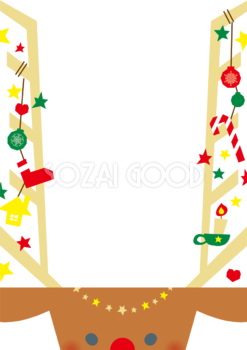 縦型のクリスマス手書きフレームイラスト - No: 25814328無料イラスト・フリー素材なら「イラストAC」