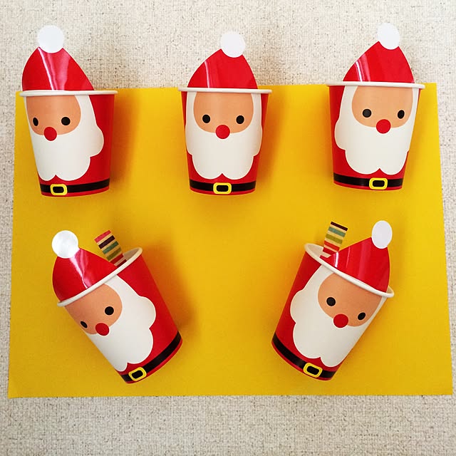 紙コップ工作 ~クリスマス~ サンタ・トナカイ・雪だるまの作り方お針子日和 手芸・ハンドメイドイベント情報