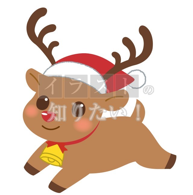 無料イラストクリスマスプレゼントとトナカイパブリックドメインQ：著作権フリー画像素材集