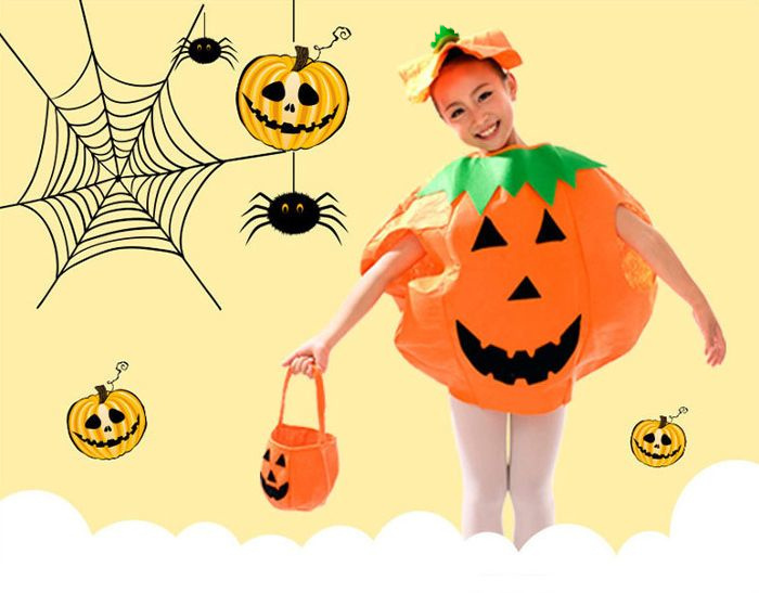 子ども用 パンプキン かぼちゃ コスプレ ハロウィン 仮装 カボチャ パーティーの通販 by すずめや's shopラクマ