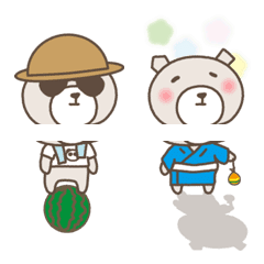 絵文字の浴衣・白月影屋