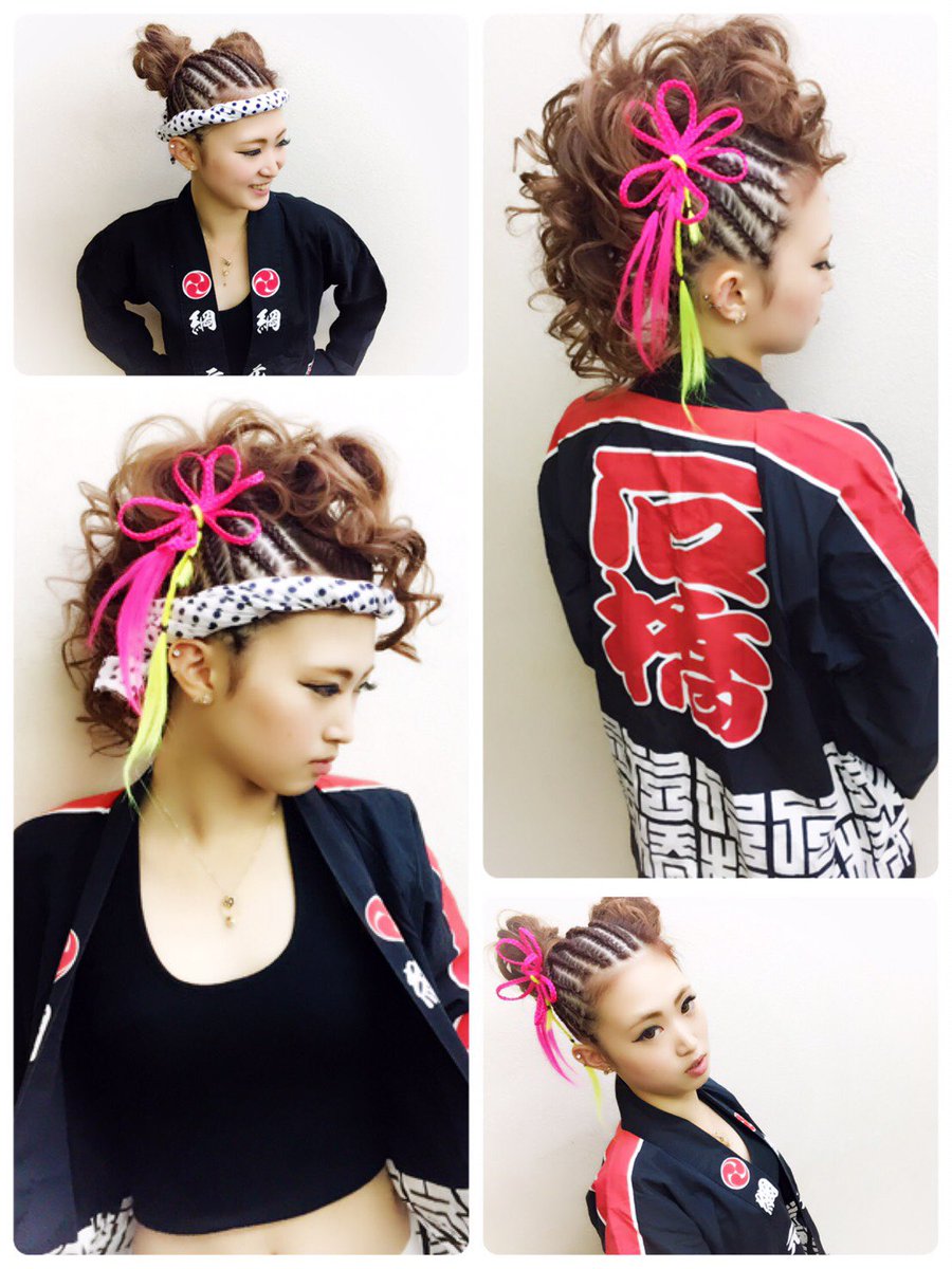 伝統的なお祭りヘアスタイル『お団子ヘア』のやり方 - 粋に祭りに参加するための祭塾