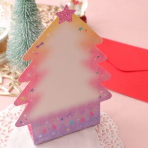 100均の丸いカードで可愛いクリスマスカードの描き方🎅🎄