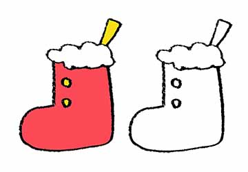 クリスマスの靴下に入る可愛い動物たちイラスト - No: 23283242無料イラスト・フリー素材なら「イラストAC」