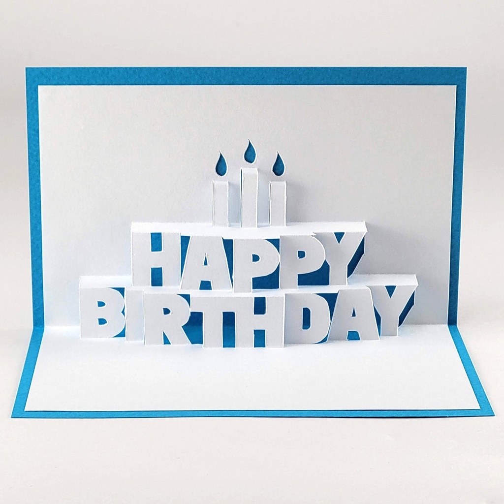 How to make Birthday Cake Pop-up Card誕生日ケーキのポップアップカード