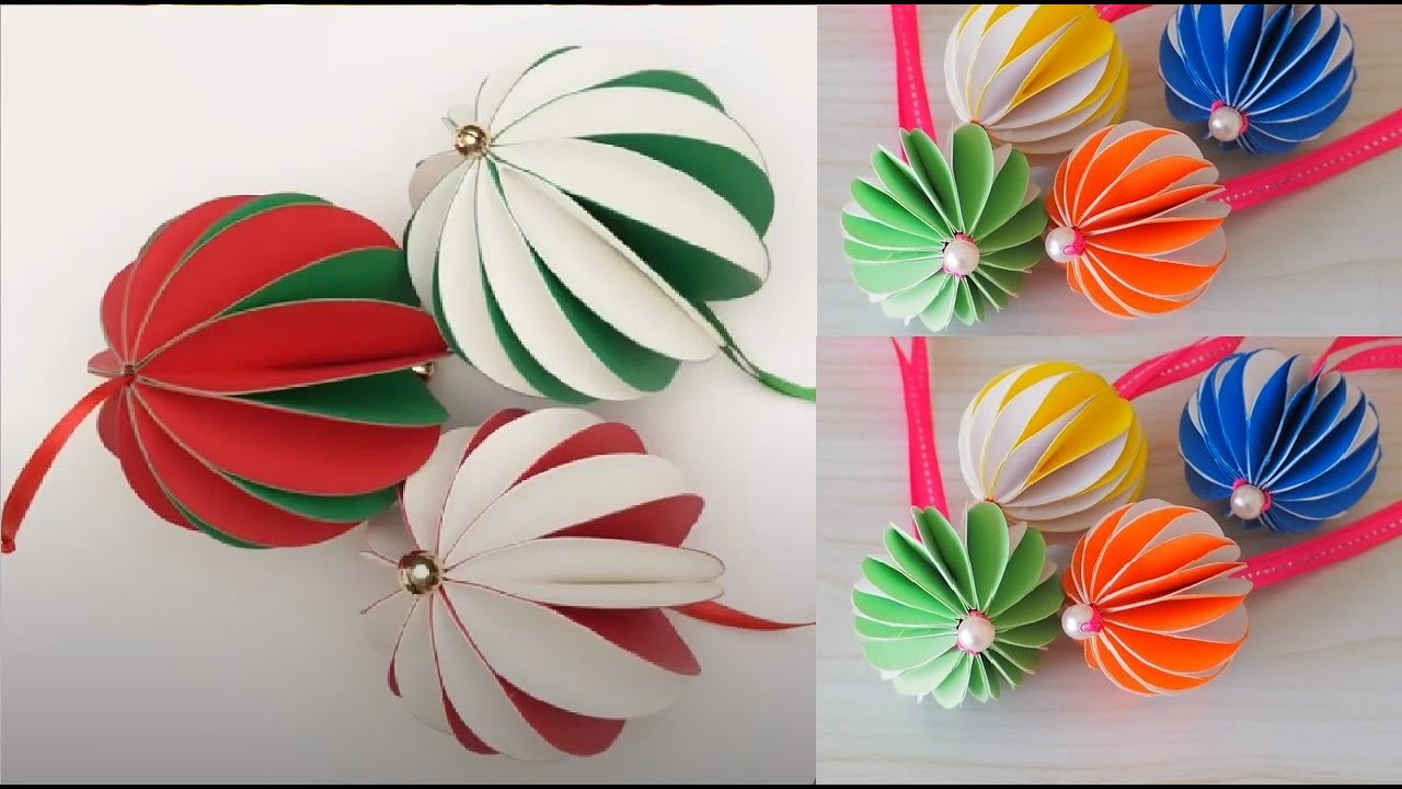 画用紙でできる手作りクリスマスオーナメント ひし形編nunocoto