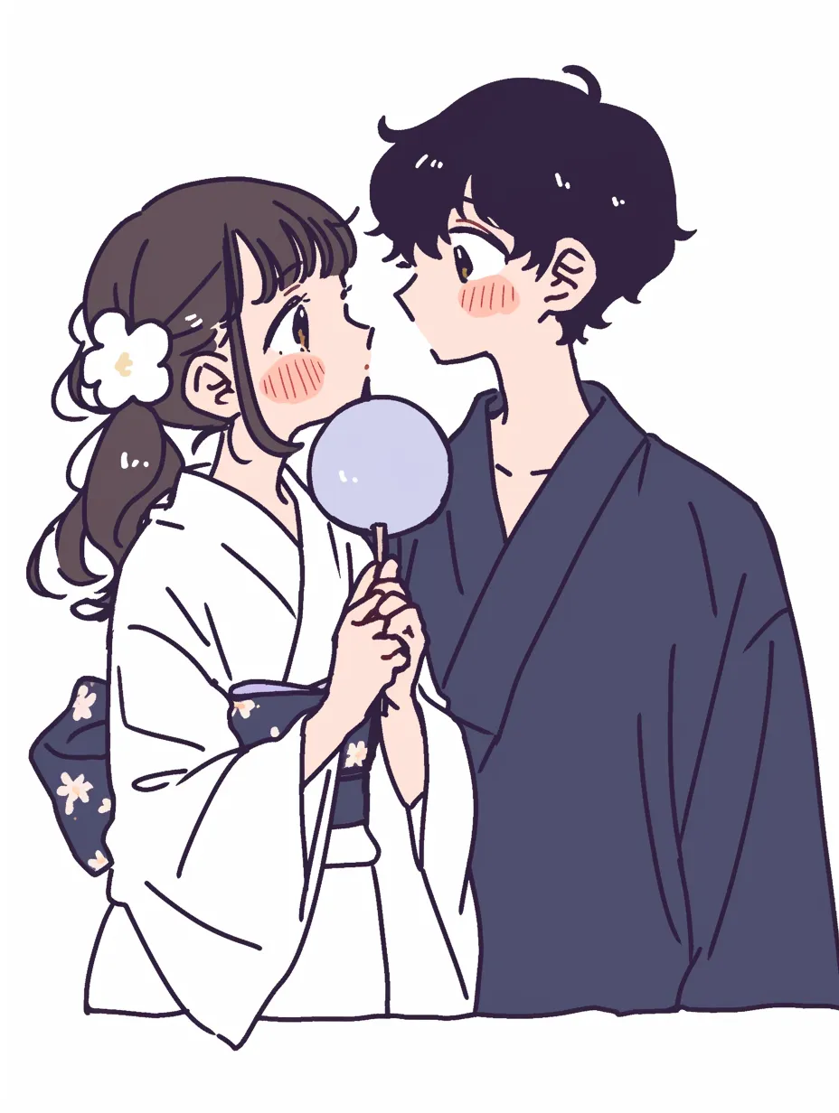 夏祭りを楽しむ浴衣姿のカップル 10131508619 の写真・イラスト素材アマナイメージズ