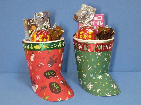 クリスマス 簡単！フェルトで手作りクリスマスブーツ 100均DIY felt Christmas Xmas