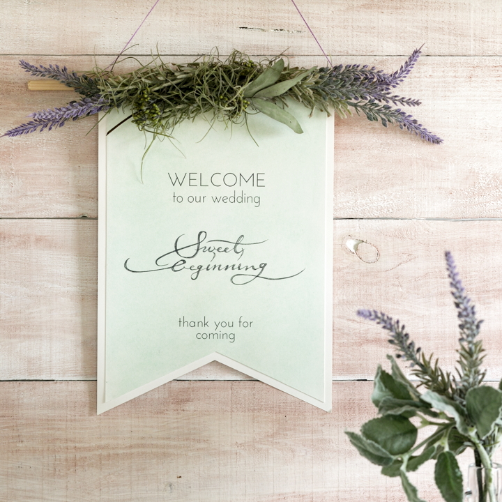 1y8m♡100均 手作りウェディングフラッグ・作り方＊*.兄妹２人育児♡aya's happy blog.*