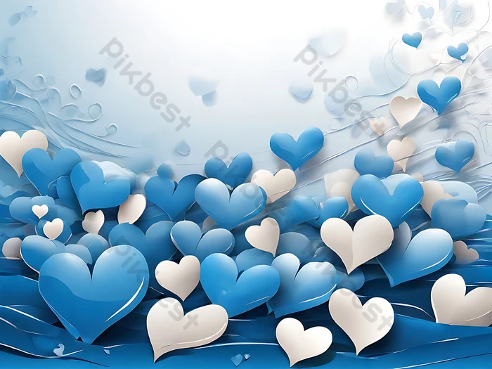 リアルなホワイトデー祝賀の背景無料ベクトル素材